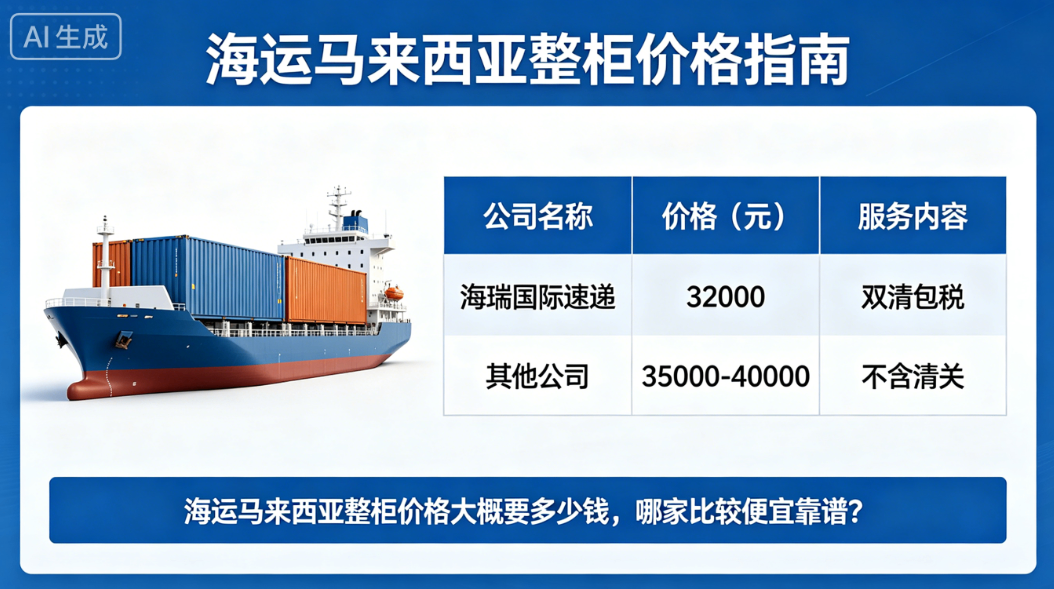 海运马来西亚整柜价格大概要多少钱，哪家比较便宜靠谱？ 产品图
