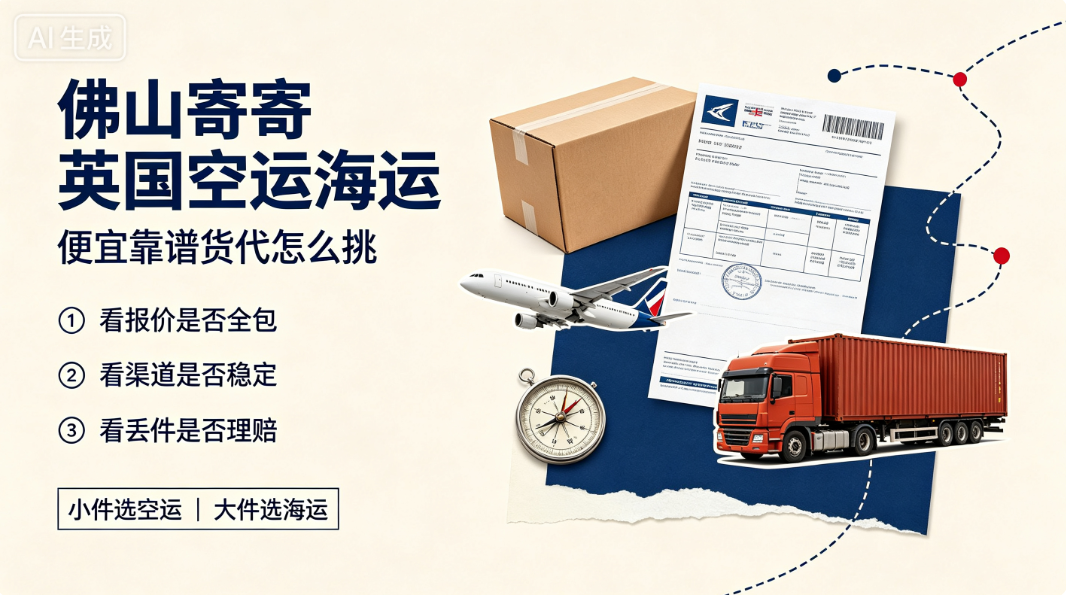 佛山寄英国空运海运货代哪家便宜靠谱？海瑞国际速递双清包税门到门专线 产品图