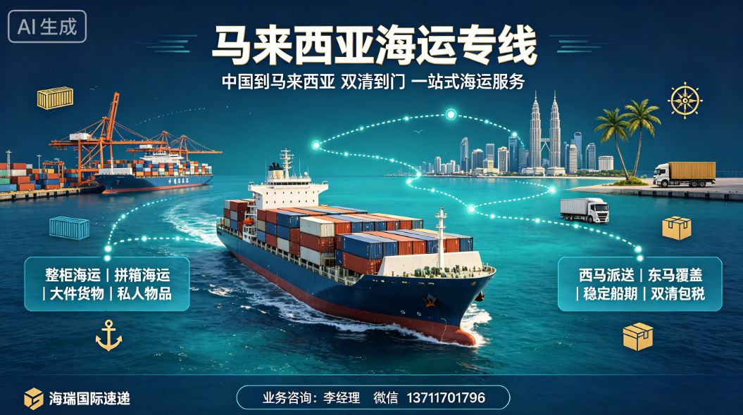 2026马来西亚海运专线全攻略：时效、费用、双清到门一站式解决方案 产品图